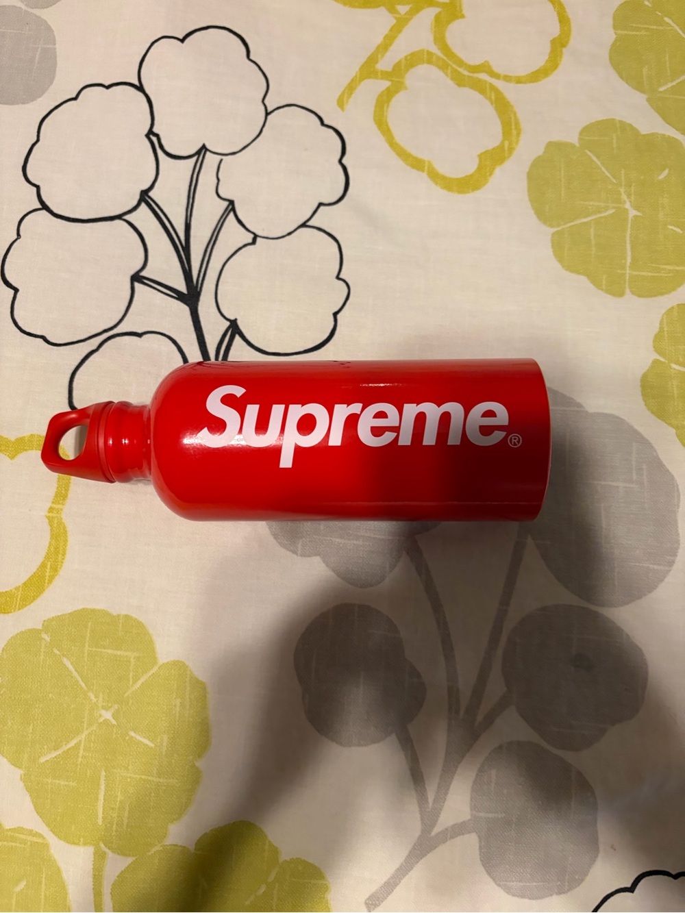 Single Red Branded Bottle
